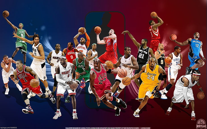 2014 NBA All-Star Game HD Desktop Wallpaper 04, NBA basketball players digital wallpaper
