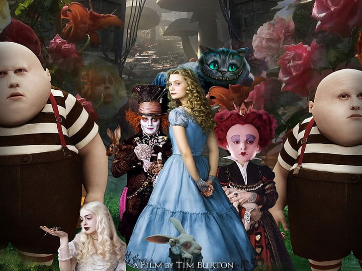 Alice in Wonderland Movie Poster, celebration, representation, HD wallpaper