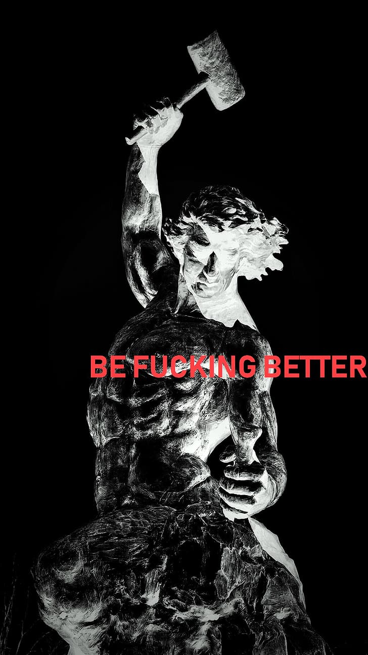 motivational, Conquer, statue, Better