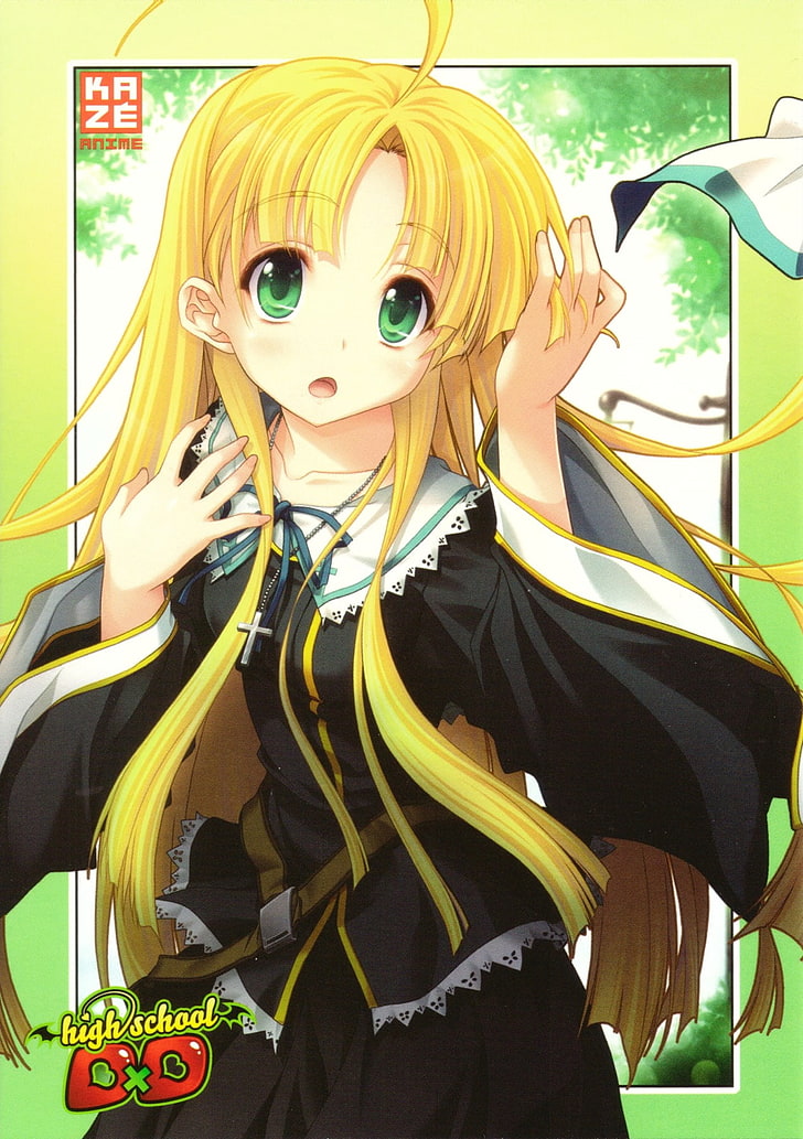 blonde-haired girl anime character, Highschool DxD, Argento Asia