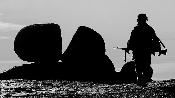 military, soldier, Mali, Northern Mali conflict, silhouette