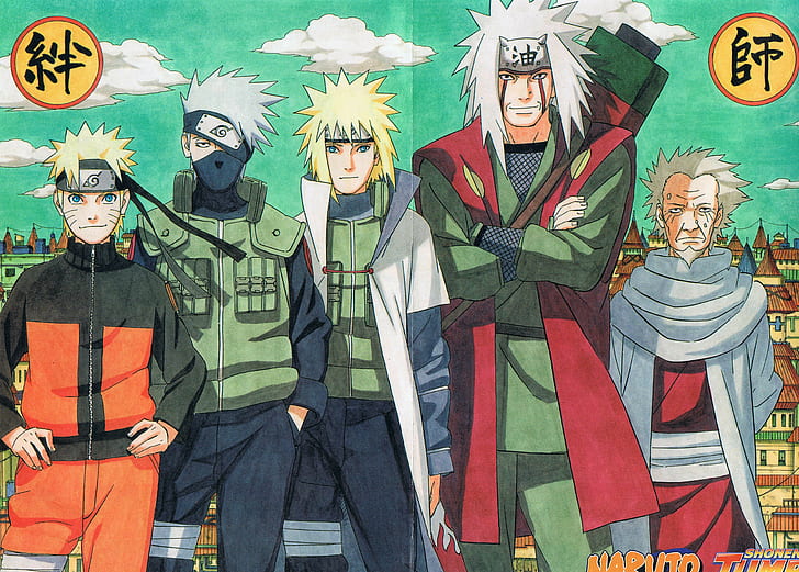 Naruto Shippuuden, Uzumaki Naruto, Masashi Kishimoto, Jiraiya, HD wallpaper