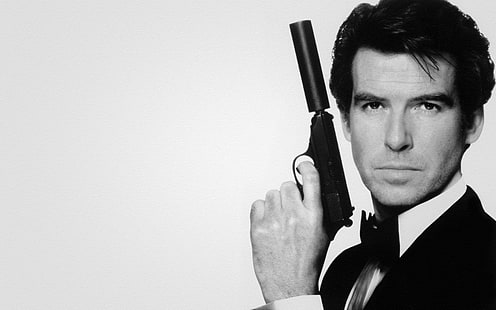 HD wallpaper: gun, 007, Pierce Brosnan, James bond | Wallpaper Flare
