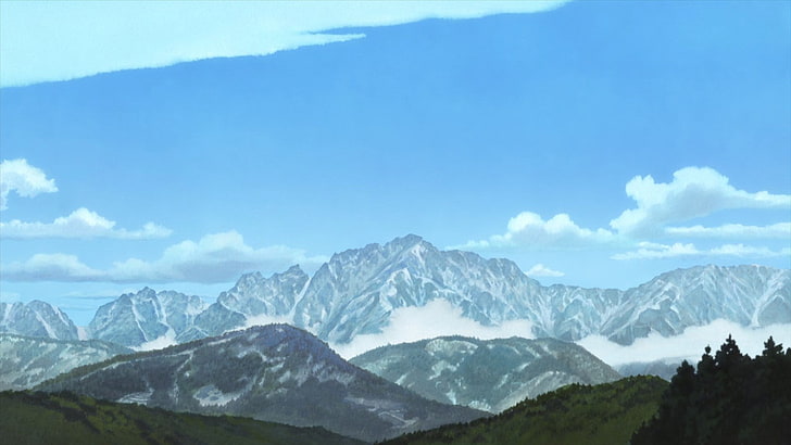 HD wallpaper: wolf children, mountain, mountain range, scenics - nature,  cloud - sky | Wallpaper Flare