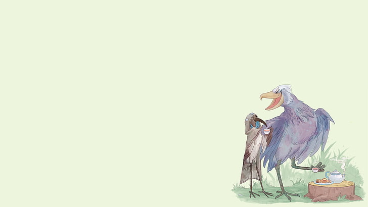 two long-beak birds illustration, Overwatch, Ana (Overwatch), HD wallpaper
