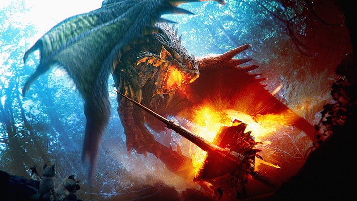dragons monster hunter fantasy art rathalos Abstract Fantasy HD Art