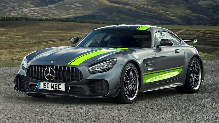 Mercedes-Benz, Mercedes-AMG GT R Pro, Black Car, Race Car, Sport Car, HD wallpaper
