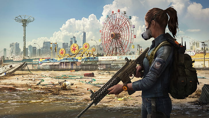 Hd Wallpaper Girl The City Agent Ubisoft New York Game Tom Clancy S The Division 2 Wallpaper Flare