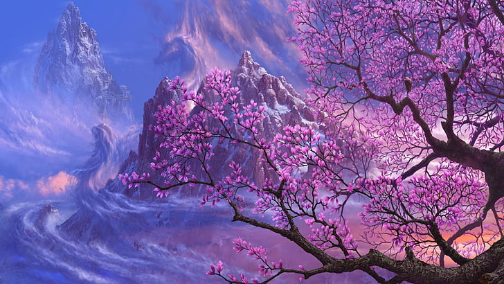 HD wallpaper: nature, magnolia, blossom, tree, branch, magnolia 