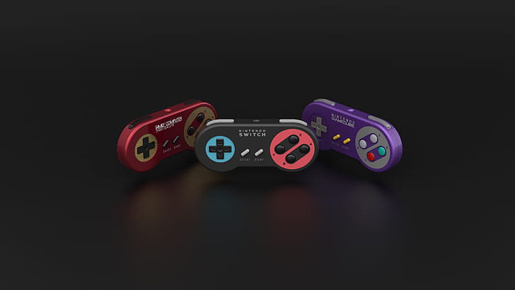 3d design, Nintendo Switch, render, Super Nintendo, Nintendo Famicom