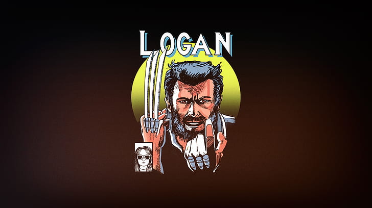 Minimalism, Figure, Background, Logan, Art, X-23, Old Man, by Vincenttrinidad, HD wallpaper