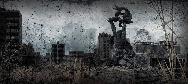 scifi character digital wallpaper, Pripyat, Ukraine, S.T.A.L.K.E.R.: Call of Pripyat