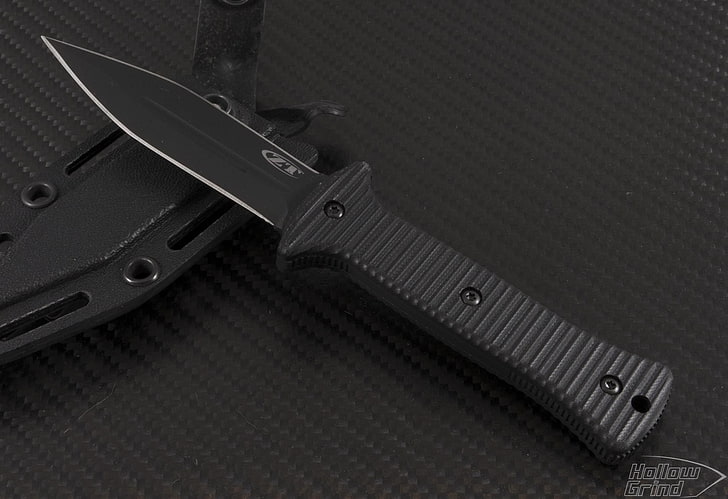 gray steel knife with sheath, Zero Tolerance , close-up, weapon, HD wallpaper
