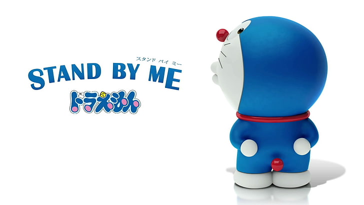 Stand By Me Doraemon Movie HD Widescreen Wallpaper.., Doraemon with stand by me text overlay wallpaper