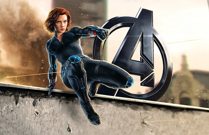 Marvel Avengers Black Widow, girl, costume, superhero, scarlett johansson