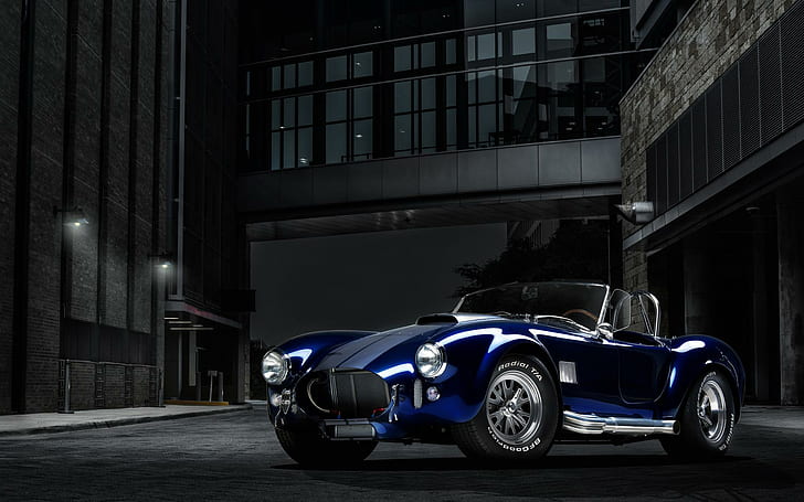Shelby Cobra Car, blue convertible coupe, cars, other cars
