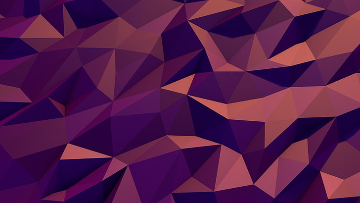 red and purple area rug, low poly, digital art, pattern, triangle shape, HD wallpaper