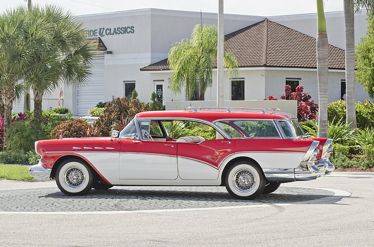 1957, buick, caballero, classic, old, school, usa, vintage