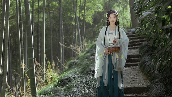 Online crop | HD wallpaper: 4K, Chinese model, fantasy art, Asian ...