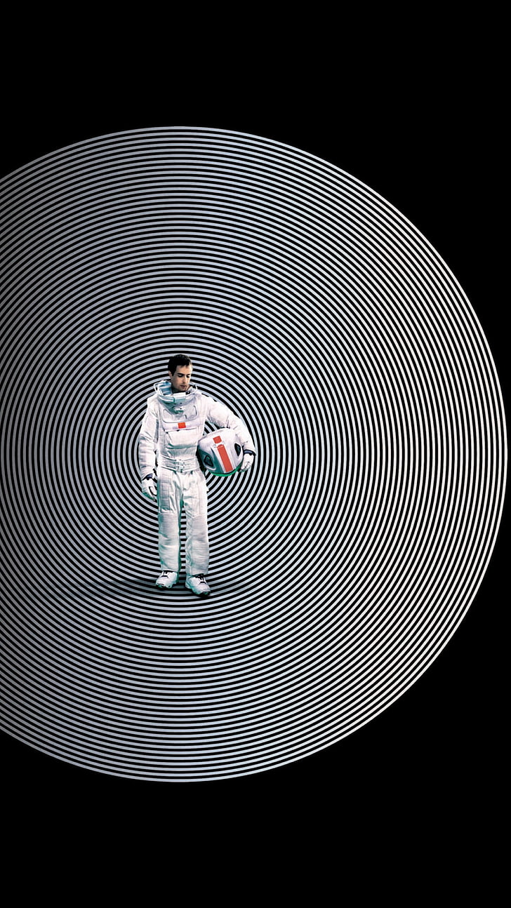 actor, astronaut, black background, cgi, circle, digital art