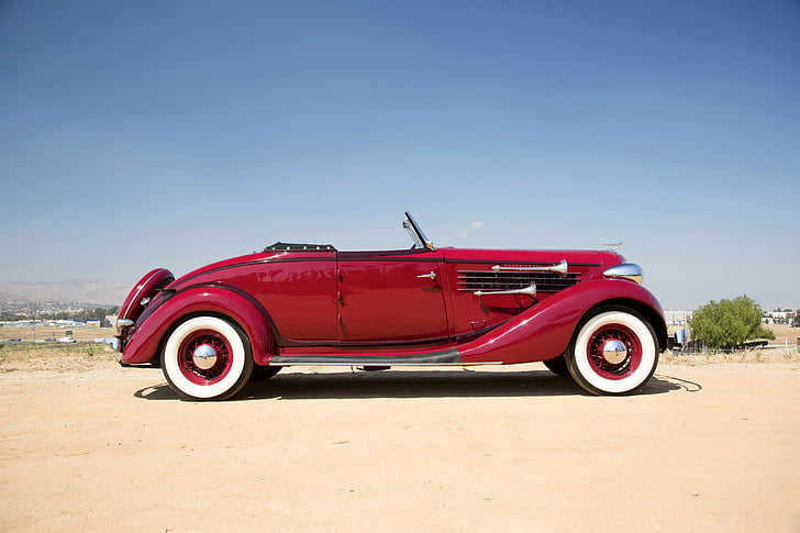 1935, 85-sc, auburn, cars, classic, convertible, coupe, HD wallpaper