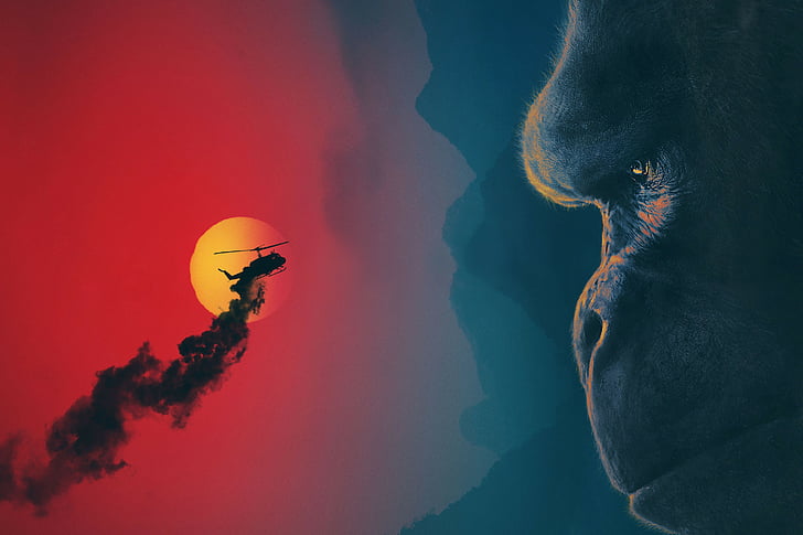 King Kong movie, Kong: Skull Island, 2017, HD wallpaper