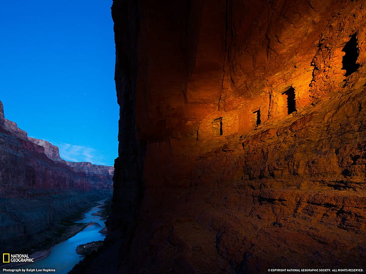 National Geographic, Grand Canyon, rock formation, river