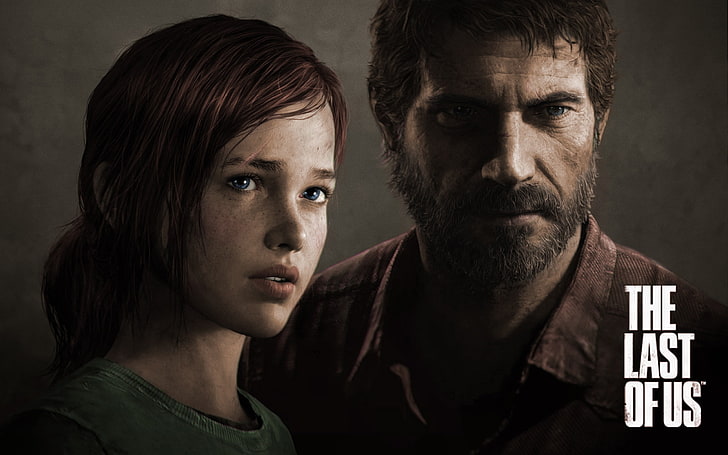 The Last of Us wallpaper, video games, Joel, Ellie, people, men