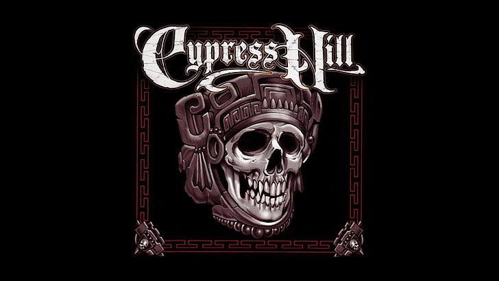 Cupress Hill logo, Minimalism, Skull, Music, Rapcore, Cypress Hill