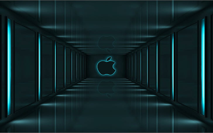 Glowing Apple logo, apple brand logo, computers, 1920x1200, macintosh, HD wallpaper