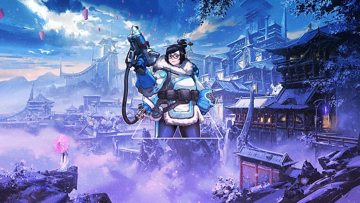 Mei (Overwatch), anime, video game art, PC gaming, PlayStation 4