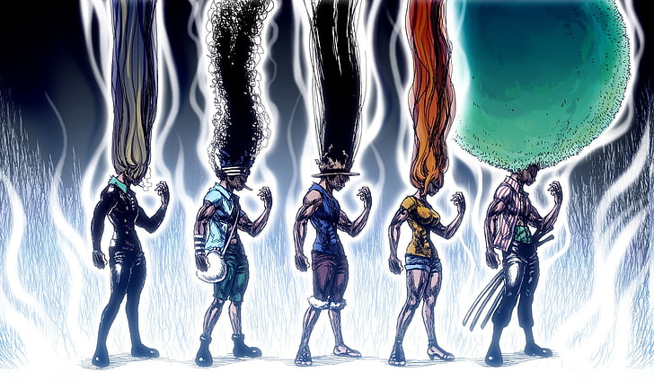 HD wallpaper: anime, Crossover, Hunter X Hunter, Monkey D. Luffy, Nami, One  Piece | Wallpaper Flare
