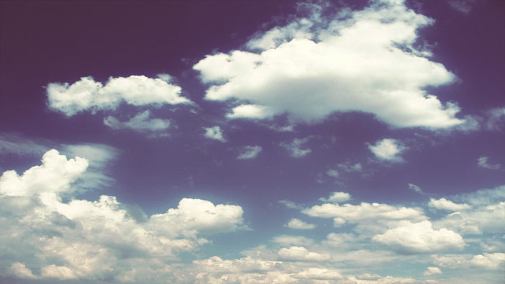 cumulus clouds, landscape, nature, skyscape, cloud - sky, beauty in nature, HD wallpaper