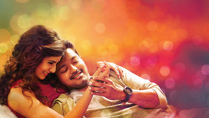 HD wallpaper: Samantha Vijay Tamil Movie, love, togetherness, emotion, two  people | Wallpaper Flare