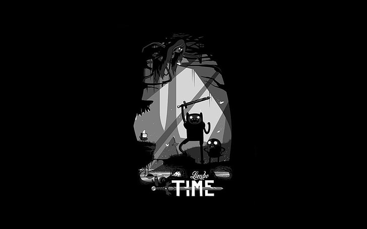 Adventure Time illustration, Finn the Human, Jake the Dog, BMO, HD wallpaper