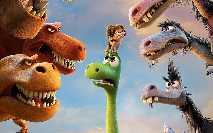 movies, The Good Dinosaur, animal representation, fun, animal themes, HD wallpaper