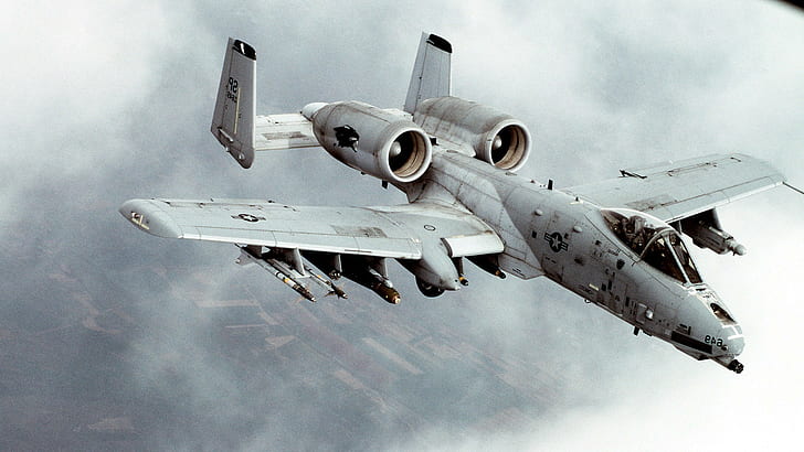 a10 warthog airplane military aircraft aircraft jet fighter machine gun bomber