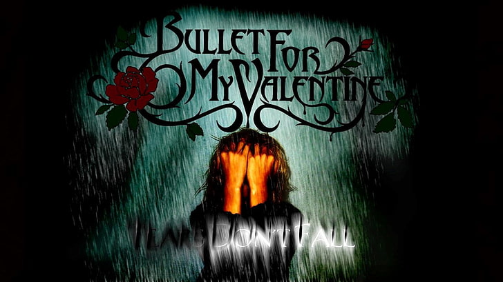 bullet for my valentine, text, western script, one person, indoors, HD wallpaper