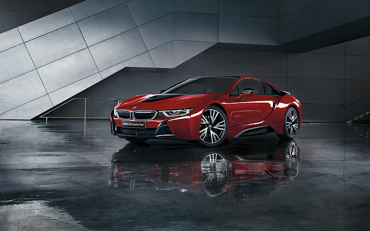 Hd Wallpaper Bmw I8 Backgrounds I12 Red Side View Download 3840x2400 Bmw Wallpaper Flare