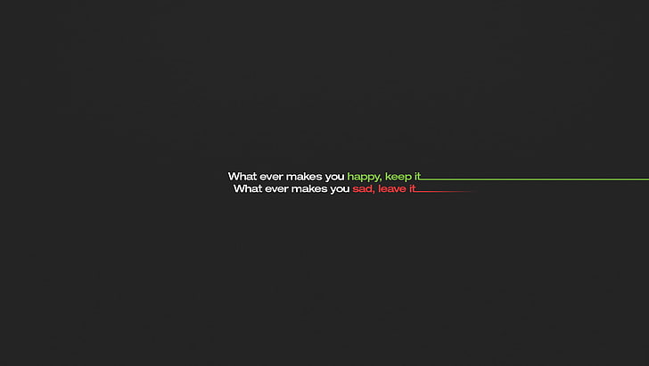 minimalism, upset, sadness, happy, text, quote, green, HD wallpaper