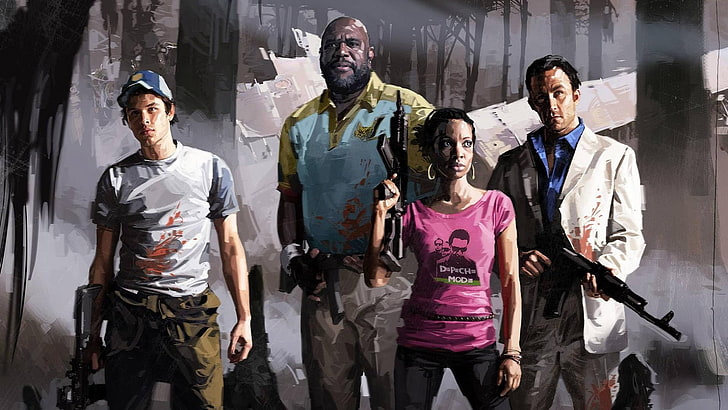 HD wallpaper: Left 4 Dead, Left 4 Dead 2, Dark, Gun, Night, Zombie ...
