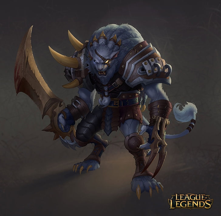 League of Legends werewolf champion wallpaper, Rengar, video games