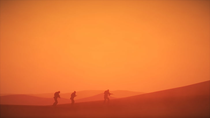 spec ops: the line, sunset, orange color, beauty in nature, HD wallpaper