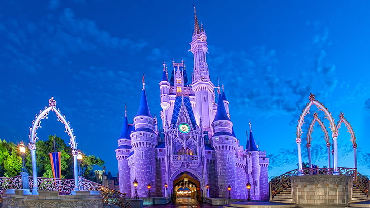 Disney, Walt Disney World, Castle, Cinderella Castle, Florida, HD wallpaper