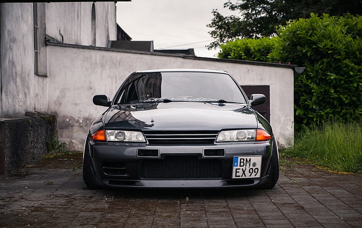 BBS, Evening, forest, Germany, Headlights, Japan, JDM, Low