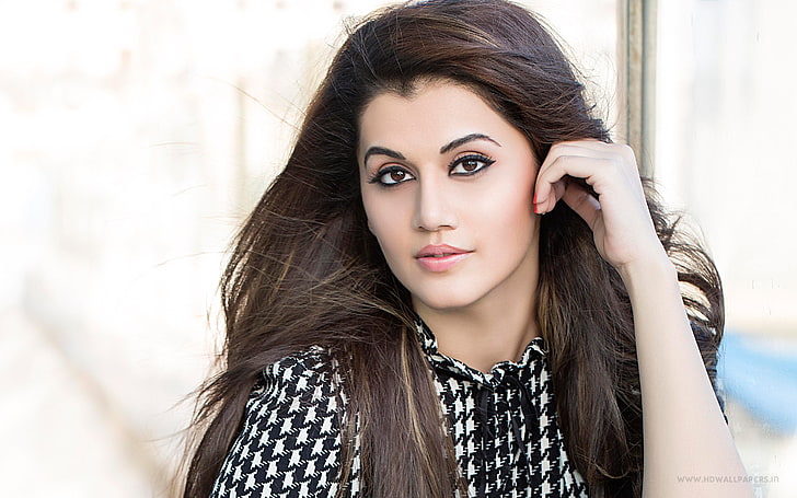 Taapsee Pannu 2016, portrait, beauty, long hair, hairstyle, one person, HD wallpaper