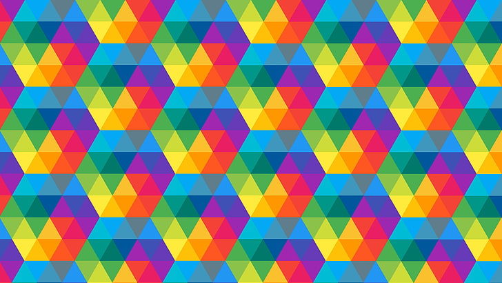 multicolored wallpaper, pattern, colorful, shapes, multi colored, HD wallpaper