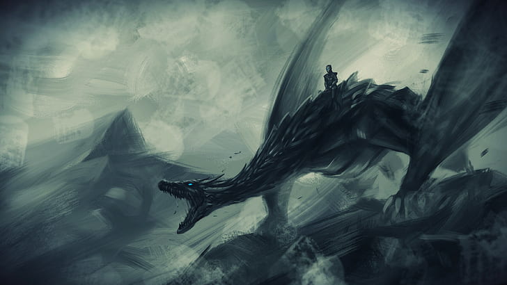 HD wallpaper: Night King Riding Ice Dragon Game of Thrones 4K | Wallpaper  Flare