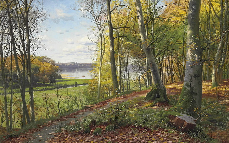 Danish painter, 1898, Peter Merk Of Menstad, Peder Mørk Mønsted, HD wallpaper