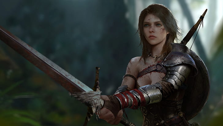 Fantasy, Women Warrior, Girl, Sword, Woman Warrior